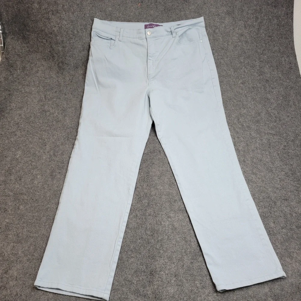 Gloria Vanderbilt Jeans Womens 16 Blue Stretch Streetwear Straight Leg Amanda